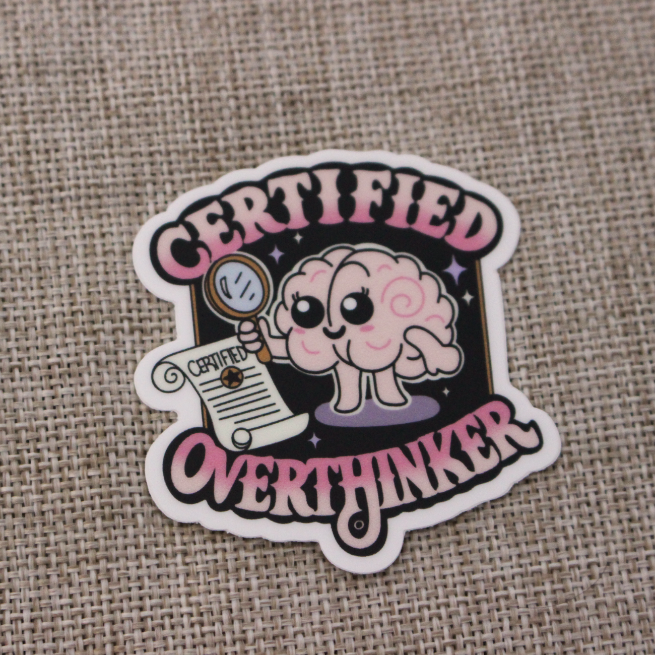 Sticker: Certified Overthinker