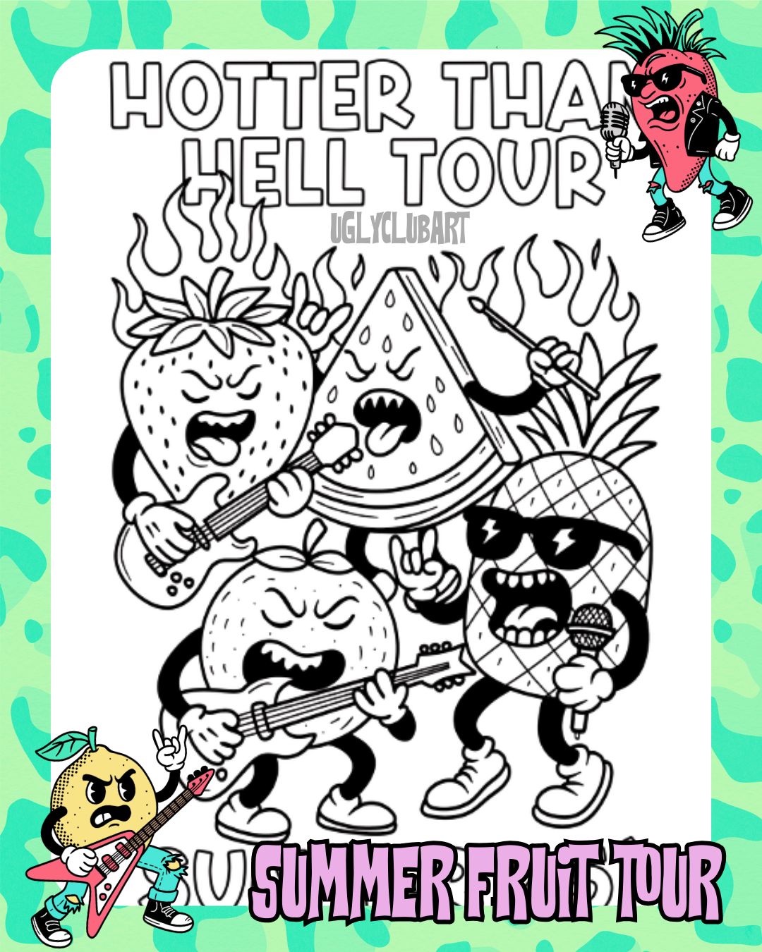 Coloring & Activity Book: Summer Fruit Tour