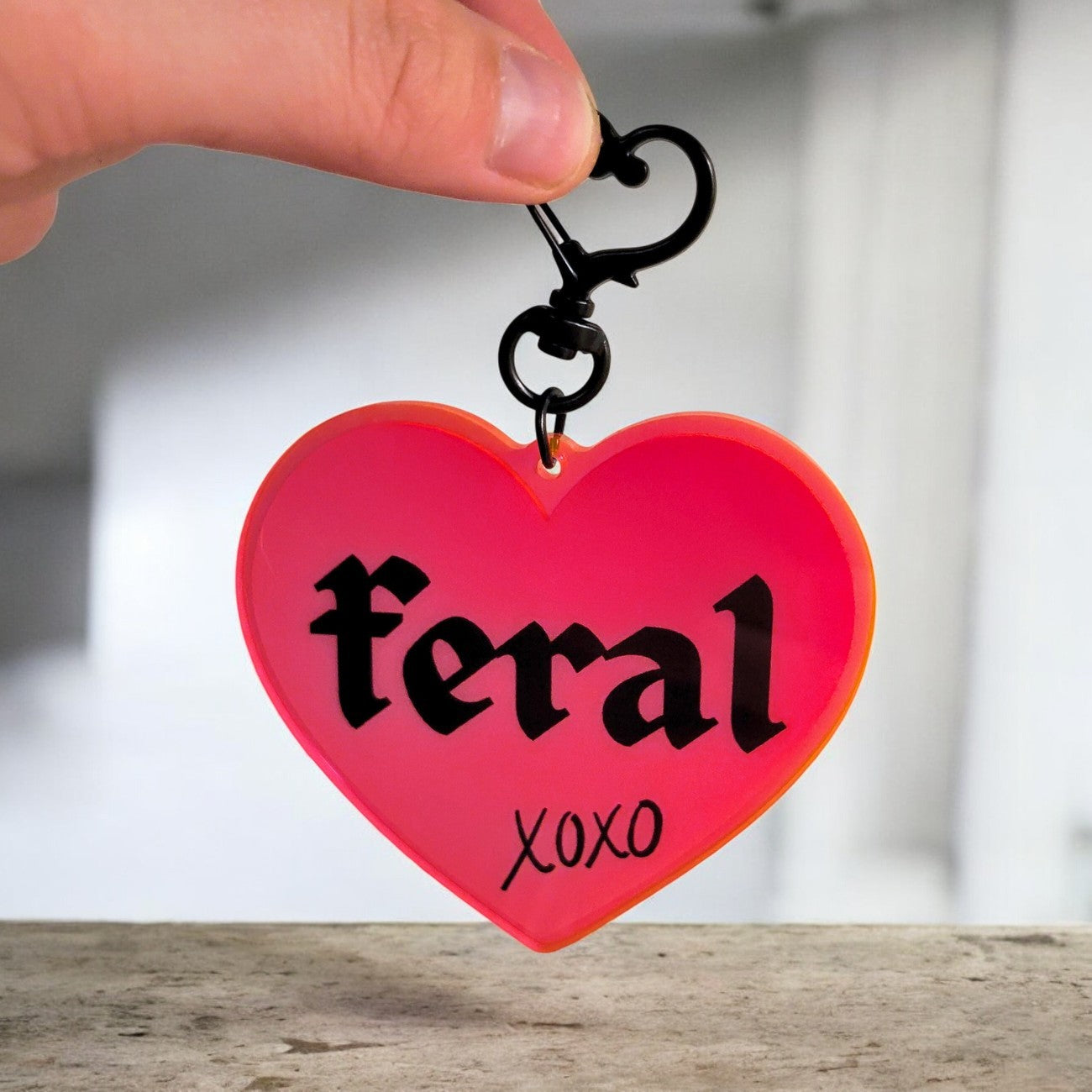 Feral Heart Keychain