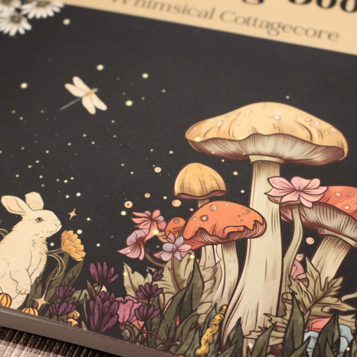 Anxiety Colouring Journal: Whimsical Cottagecore-zoom-4