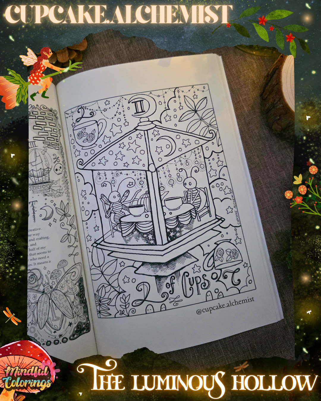 Anxiety Colouring Journal: The Luminous Hollow