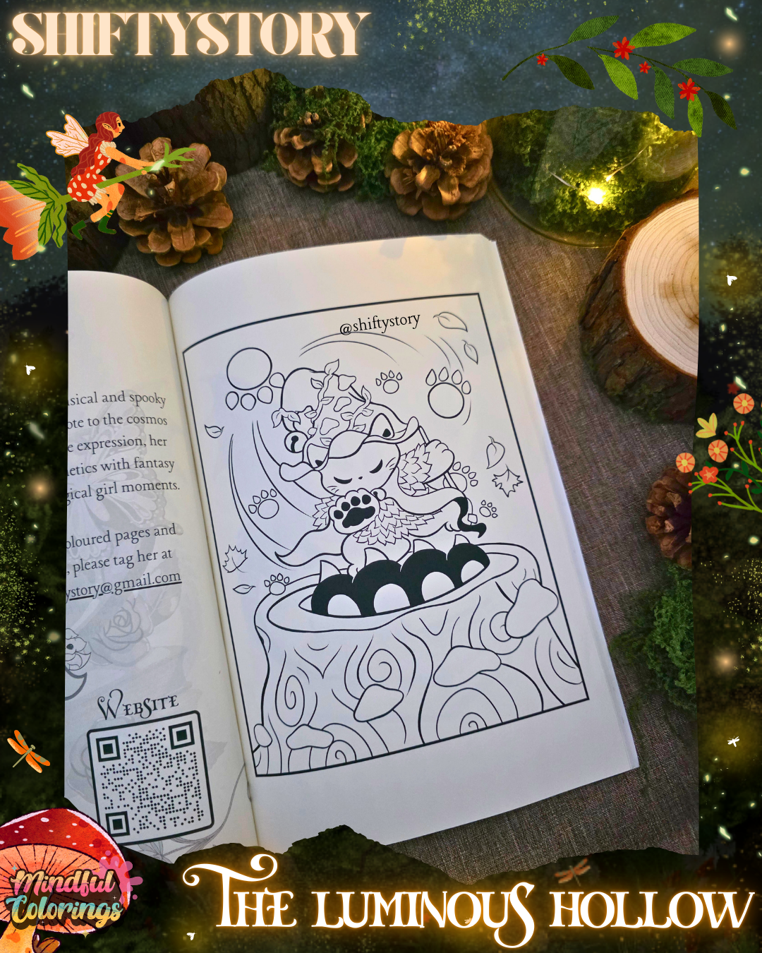 Anxiety Colouring Journal: The Luminous Hollow