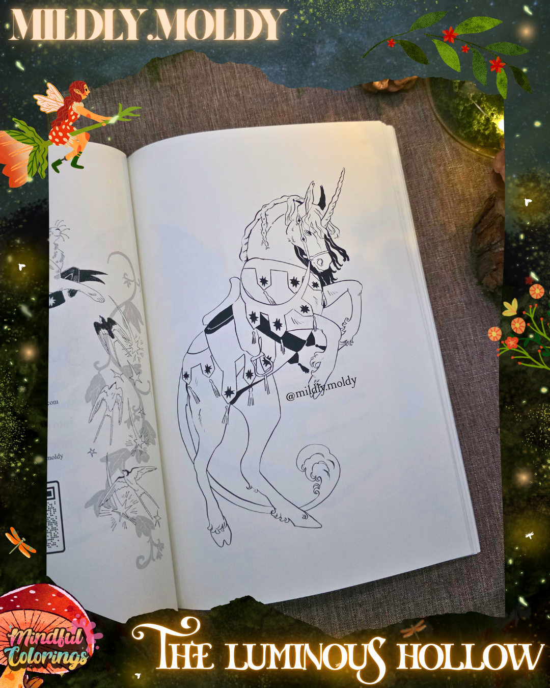 Anxiety Colouring Journal: The Luminous Hollow