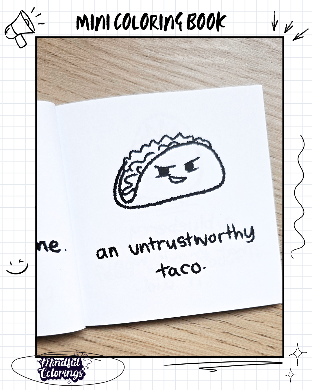 Mini Coloring Book: A Very Weird Little Coloring Book