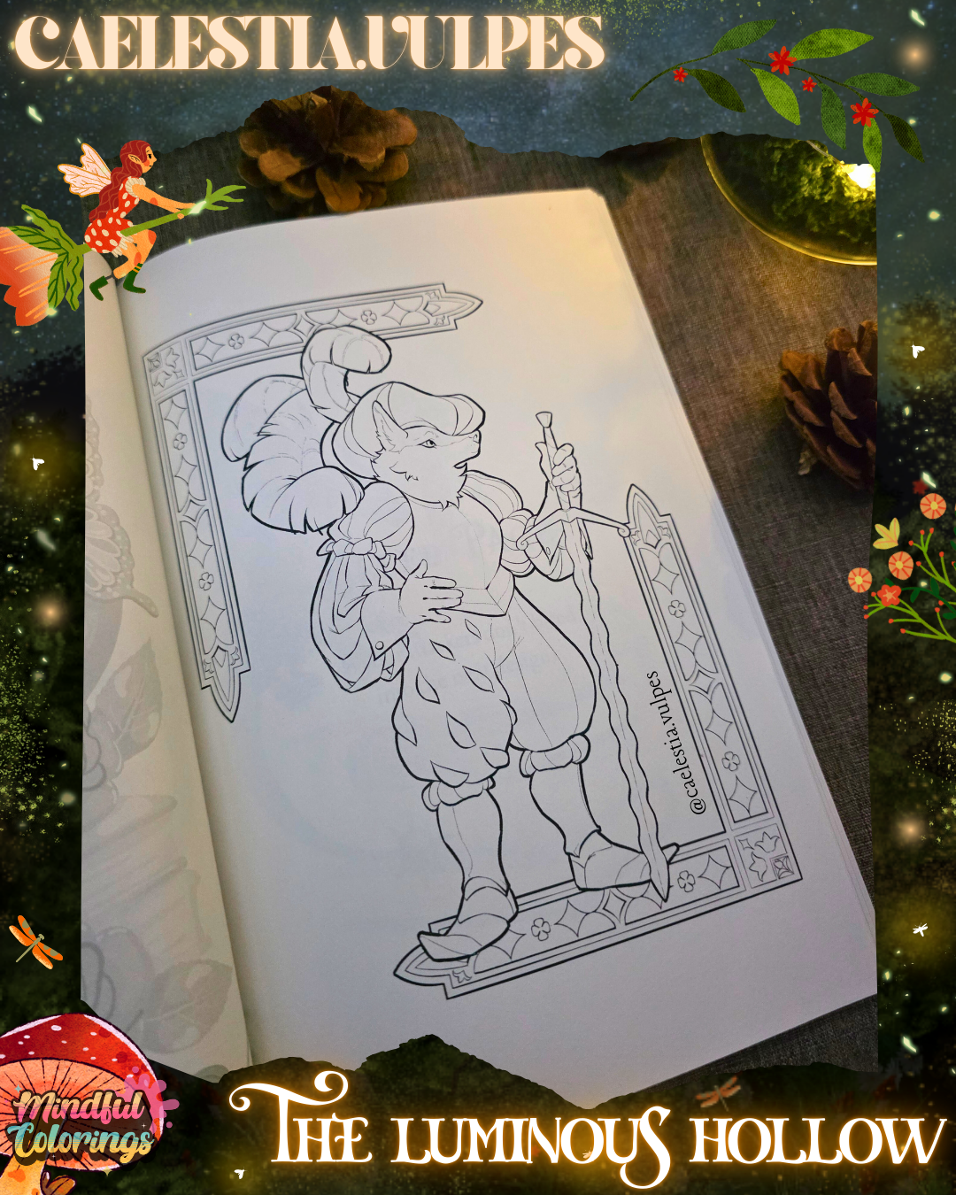 Anxiety Colouring Journal: The Luminous Hollow