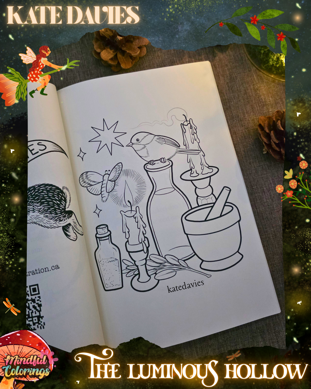 Anxiety Colouring Journal: The Luminous Hollow