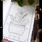 Anxiety Colouring Journal: Mystical Botanical