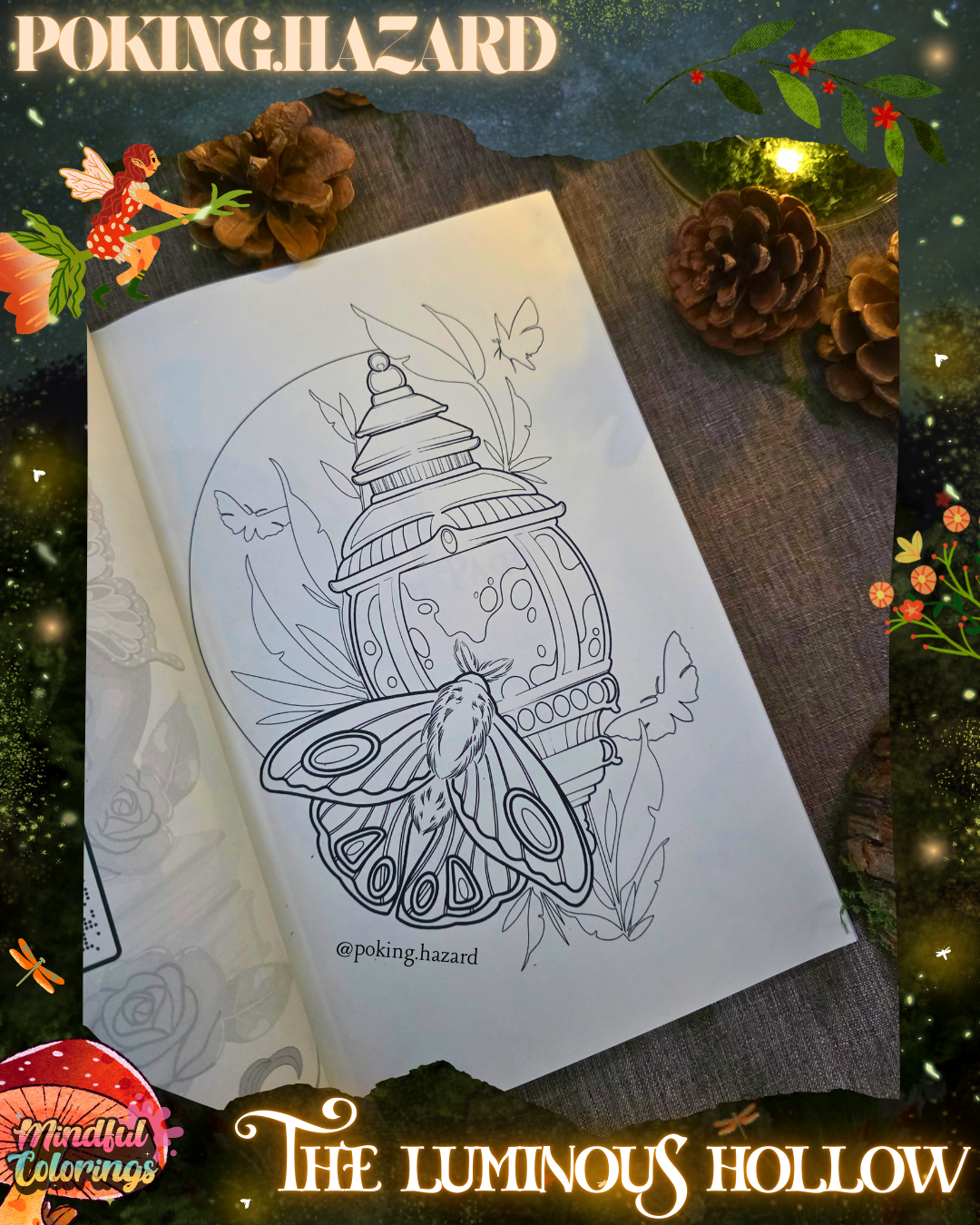 Anxiety Colouring Journal: The Luminous Hollow