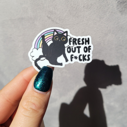 Sticker: Fresh Out of F*cks