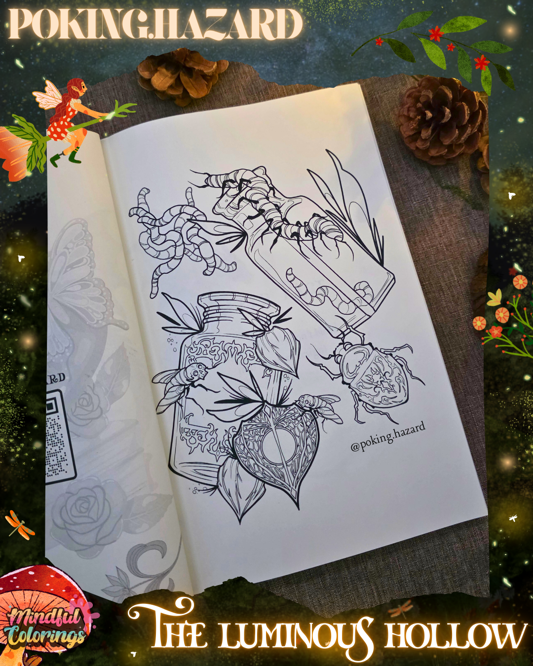 Anxiety Colouring Journal: The Luminous Hollow