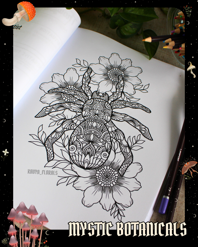 Travel Anxiety Journal: Mystic Botanicals-zoom-
