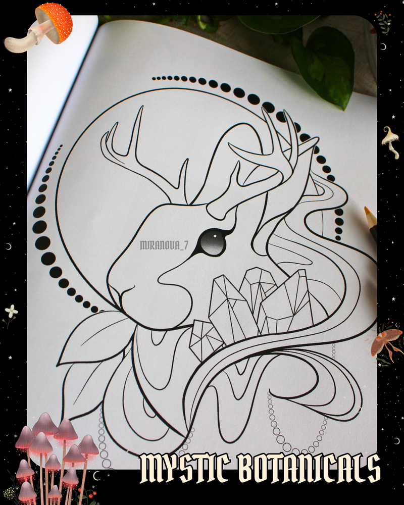 Travel Anxiety Journal: Mystic Botanicals-zoom-