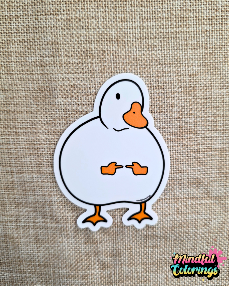 Sticker: Awkward Duck-zoom-