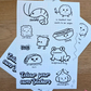 Sticker Sheet: Colour your Own Stickers!