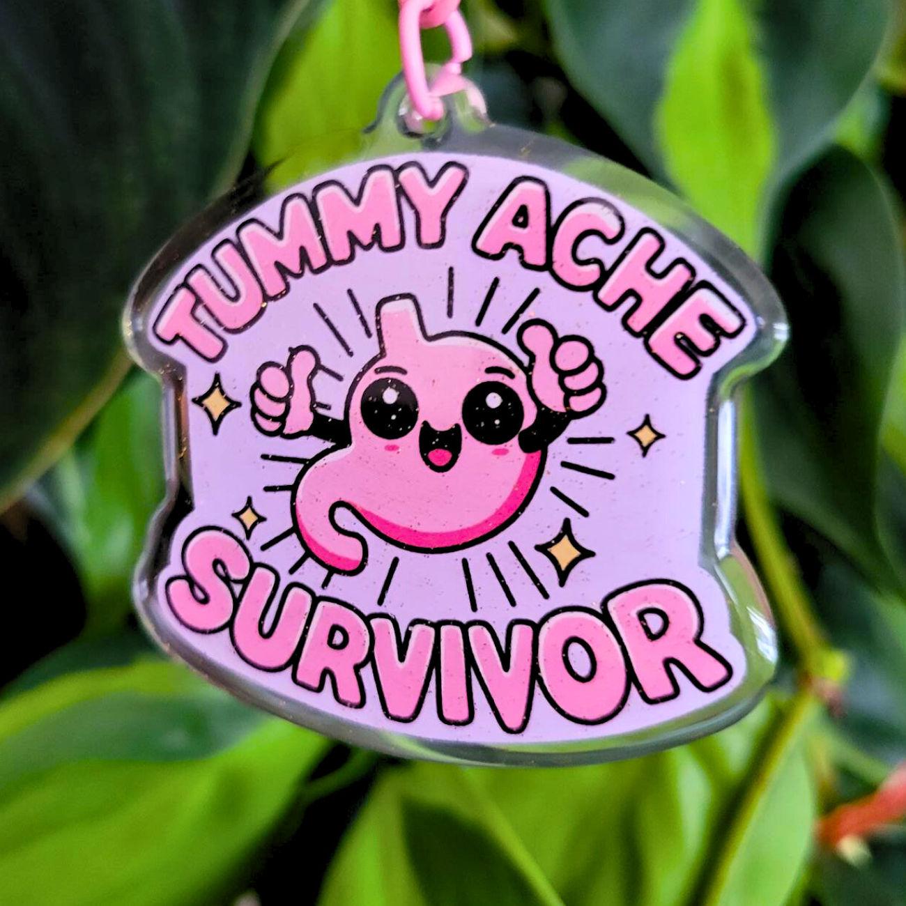 Tummy Ache Surviver Keychain