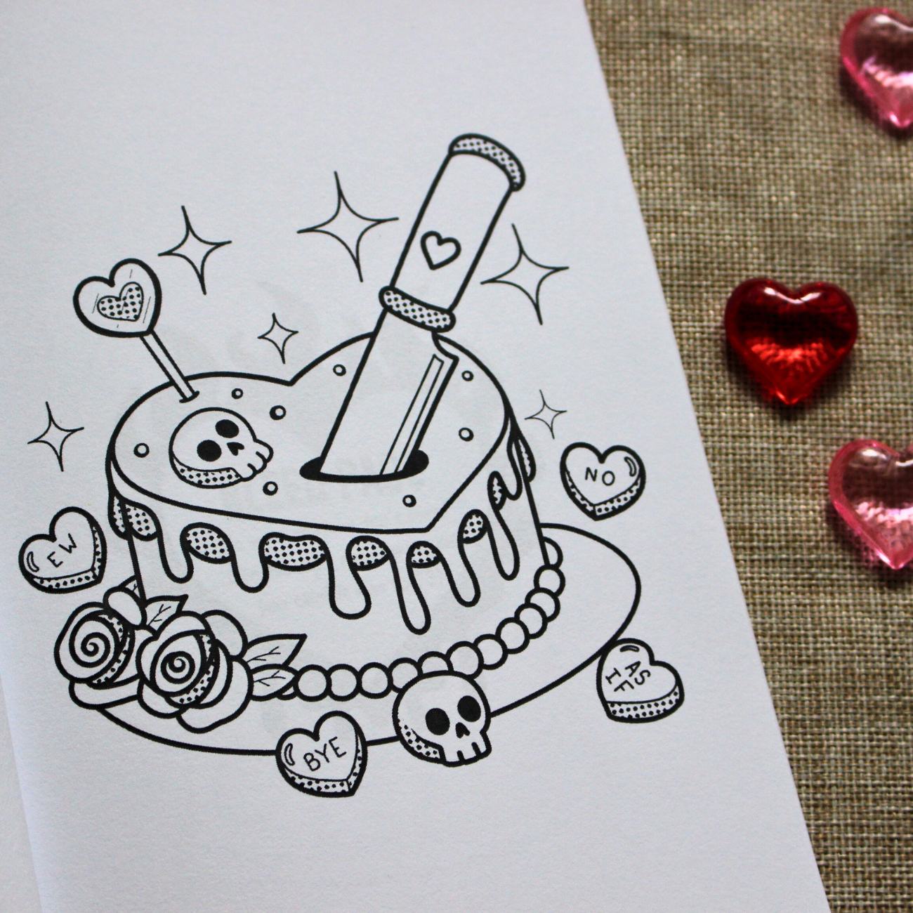 Hearts & Haunts Mini Colouring Book Bundle