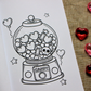 Hearts & Haunts Mini Colouring Book Bundle