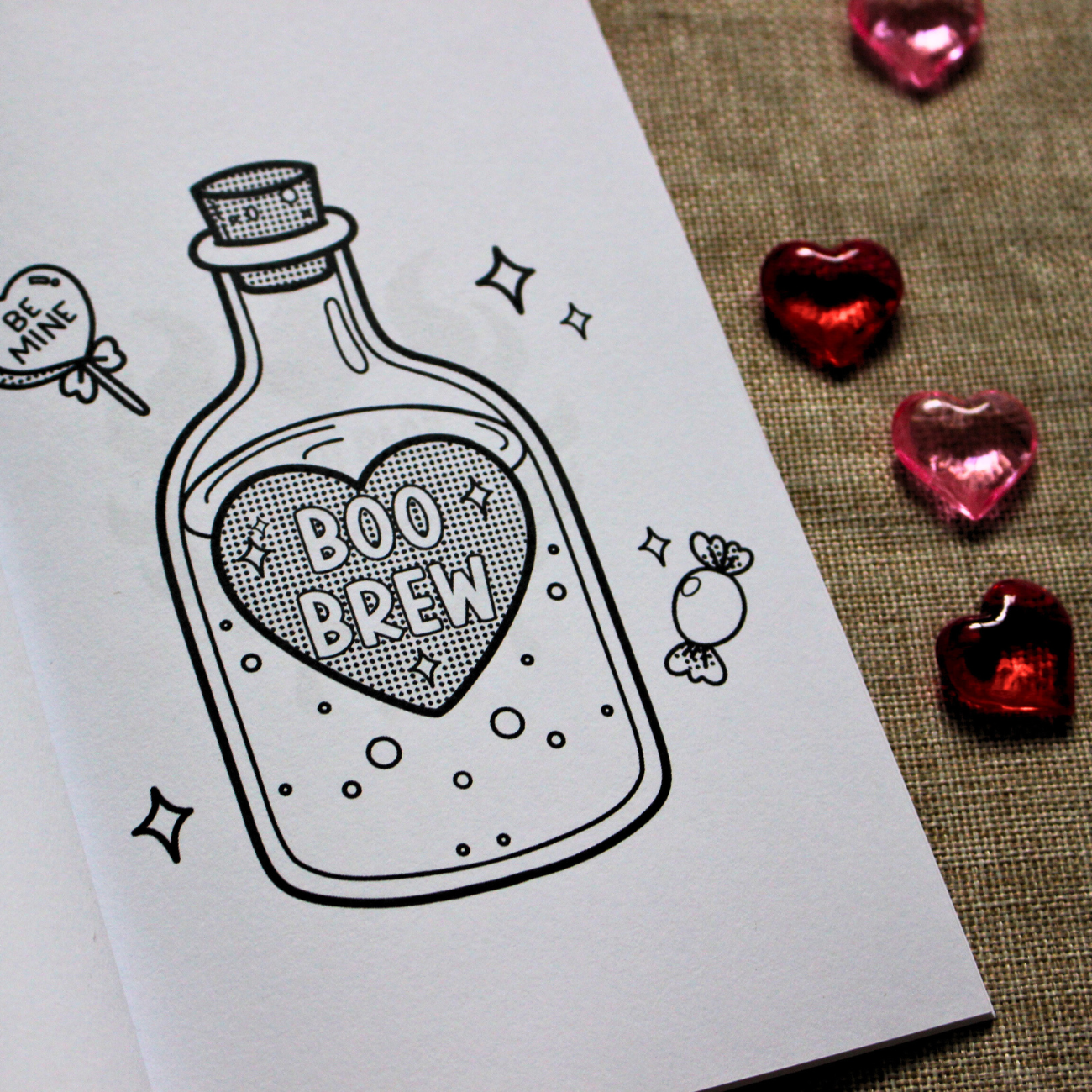 Hearts & Haunts Mini Colouring Book Bundle