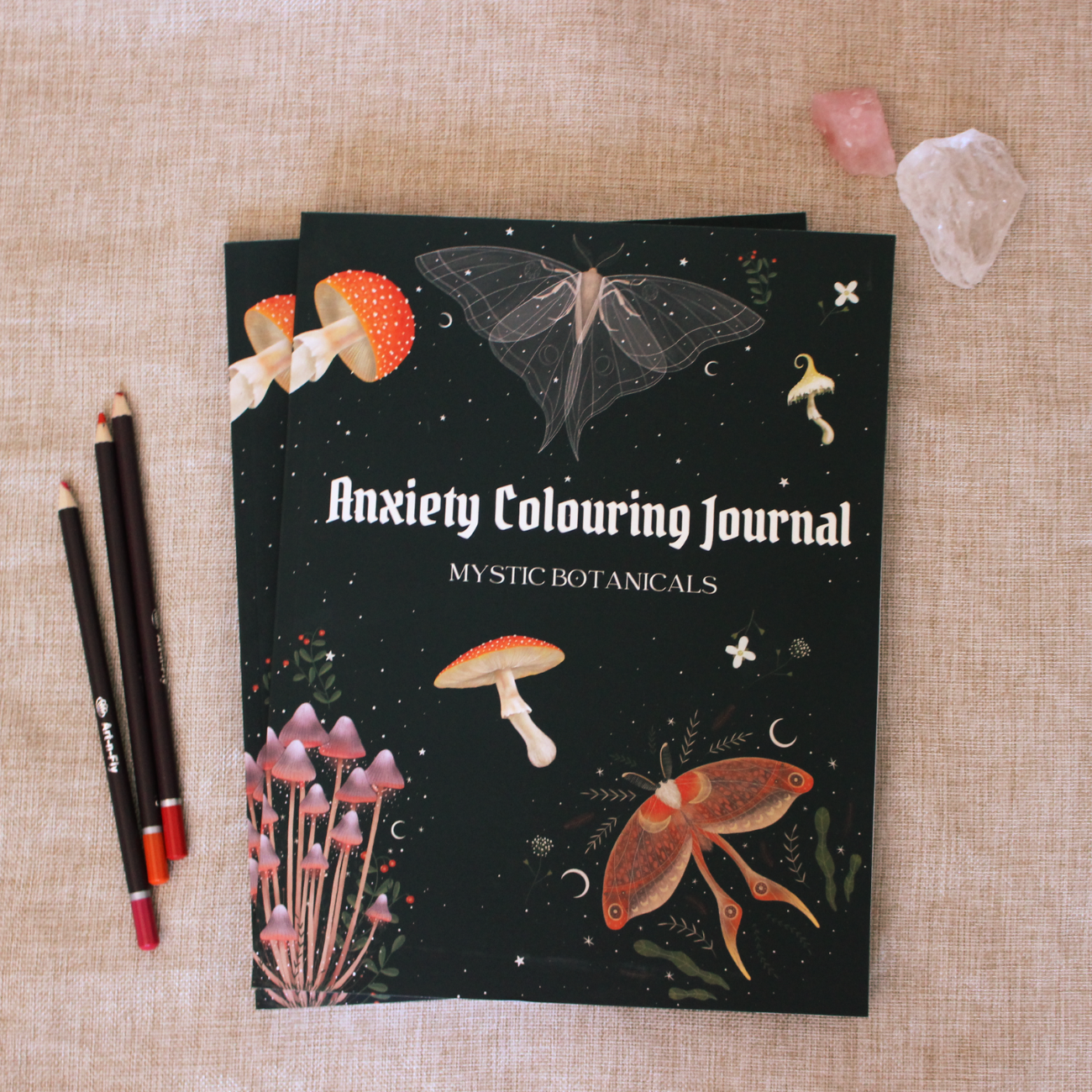 Anxiety Colouring Journal: Mystical Botanical