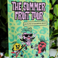 Coloring book titled 'The Summer Fruit Tour' with the words "activity & coloring book". Shows metalhead fruits on the cover playing instruments