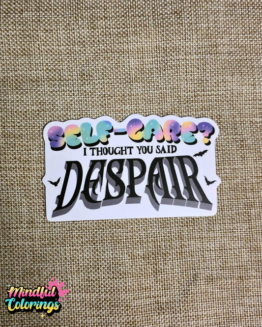 Sticker: Despair
