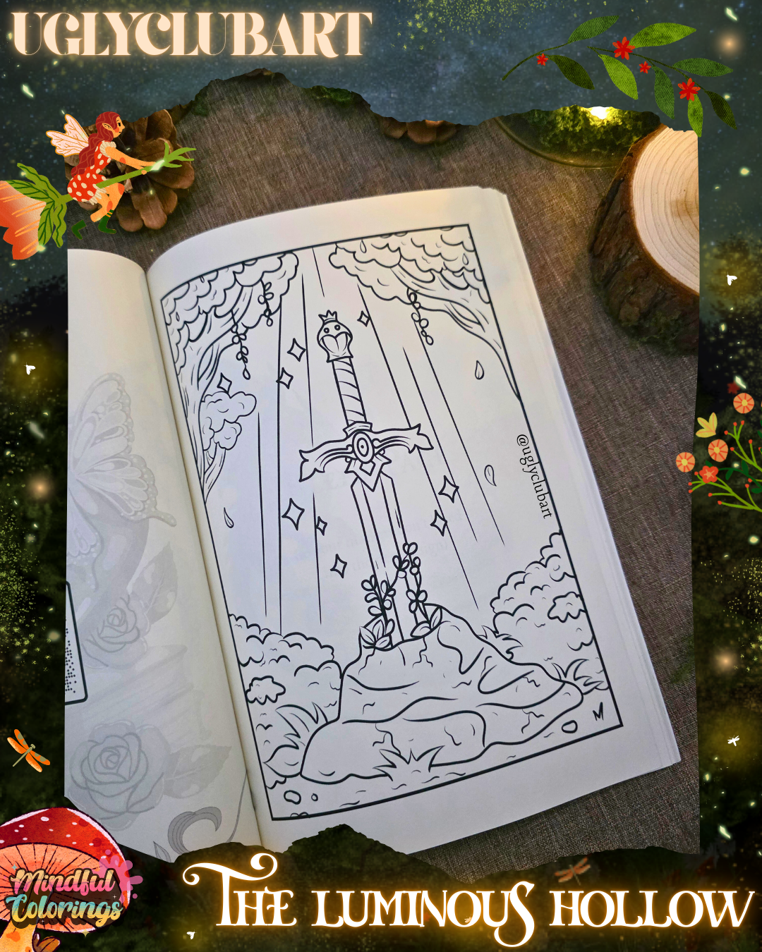 Anxiety Colouring Journal: The Luminous Hollow