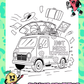 Coloring & Activity Book: Summer Fruit Tour