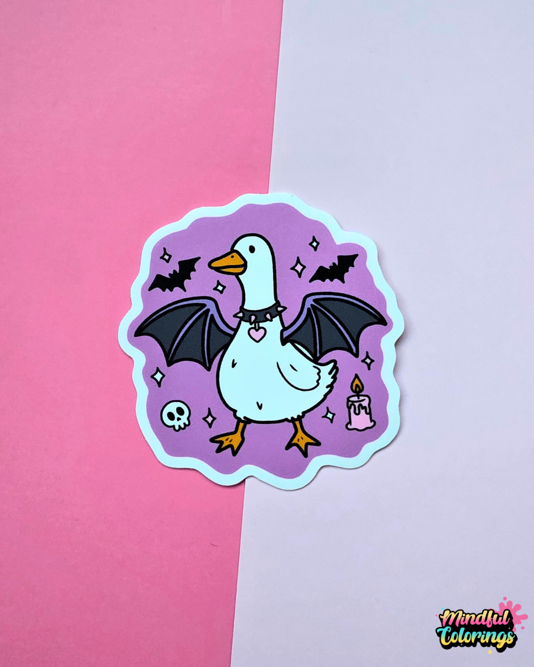 Sticker: Goth Goose Vinyl Sticker