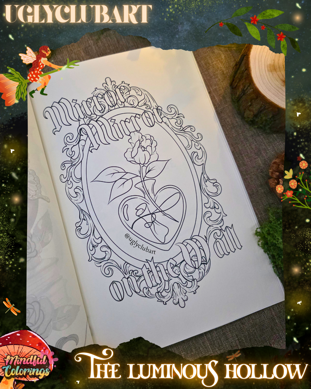 Anxiety Colouring Journal: The Luminous Hollow