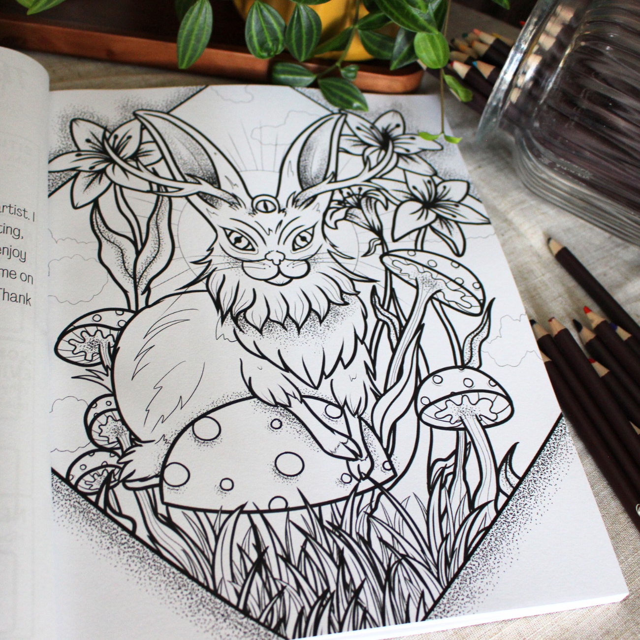 Anxiety Colouring Journal: Whimsical Cottagecore