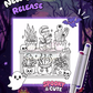 Spooky & Cute Coloring Book