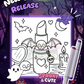 Spooky & Cute Coloring Book