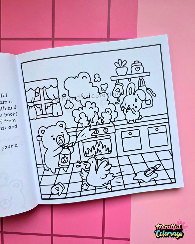 Tiny Mishaps: A Chaotic Coloring Book-zoom-