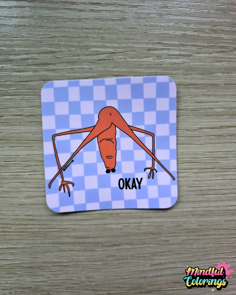 Sticker: Okay (Marcus the Worm)-zoom-