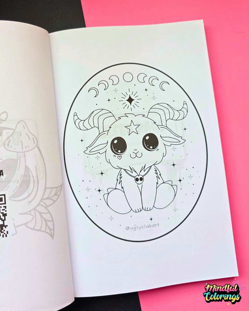 Anxiety Colouring Journal: Sweetly Sinister-zoom-