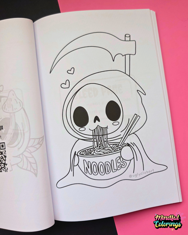 Anxiety Colouring Journal: Sweetly Sinister-zoom-