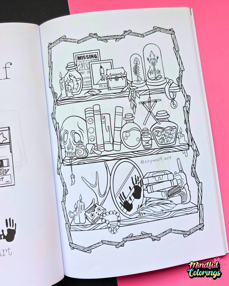 Anxiety Colouring Journal: Sweetly Sinister-zoom-