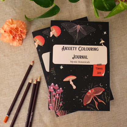 Travel Size Anxiety Coloring Journals