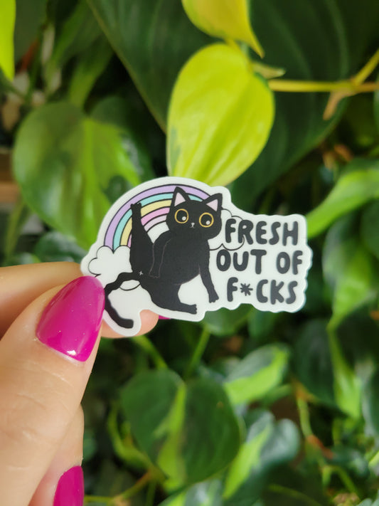 Sticker: Fresh Out of Fucks