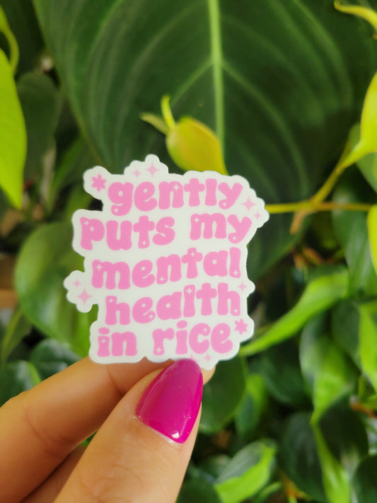 Sticker: Mental Health in Rice
