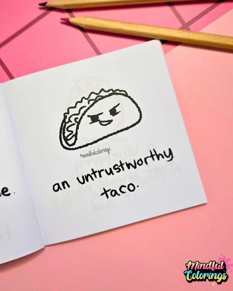 Mini Coloring Book: A Very Weird Little Coloring Book-zoom-